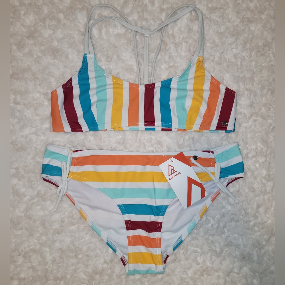 Ripzone Striped Bikini Set